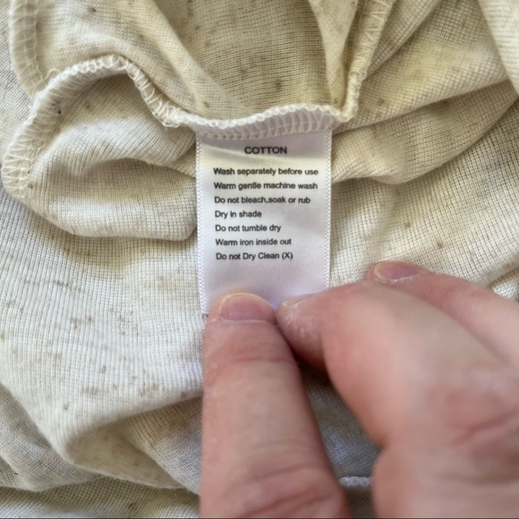 Silent Theory Australia Cream Lightweight & Semi Sheer High-Low Hem Hoodie Sz 12 - Picture 5 of 5